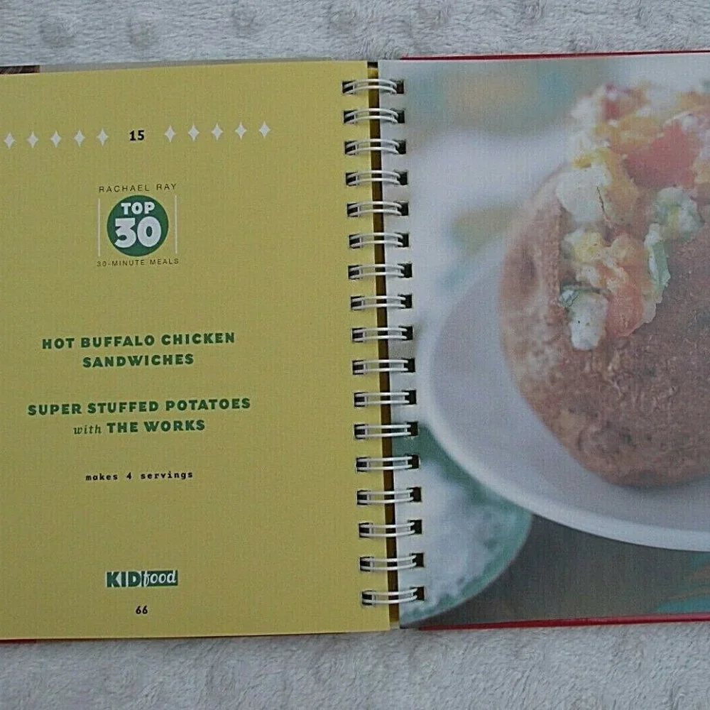 Kid Food : Rachael Ray's Top 30‎ 30-Minutes Meals 2005 Hardcover Cookbook Recipe